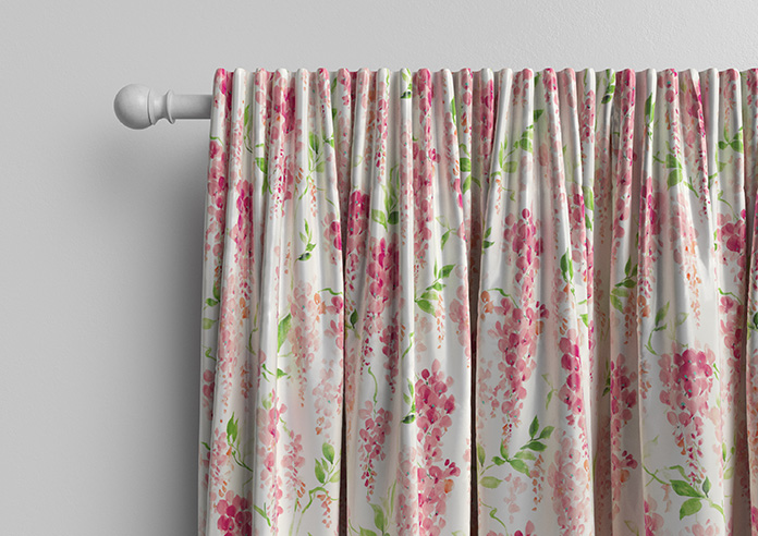 Wisteria Silk, Vivid Pink - Made to Measure Curtains - Image 10